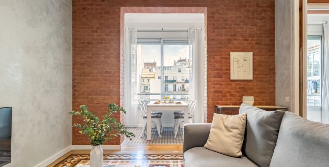  apartment barcelona eixample salón