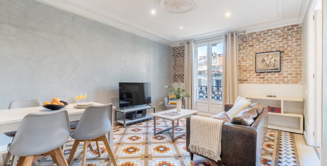  apartment barcelona eixample salón