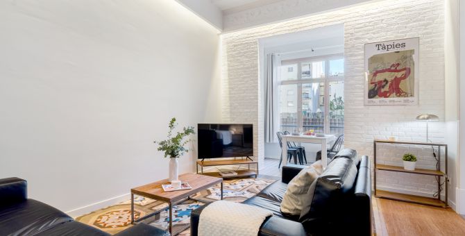  apartment barcelona eixample salón