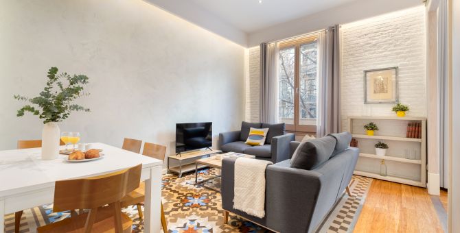  apartment barcelona eixample salón