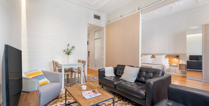  apartment barcelona eixample salón