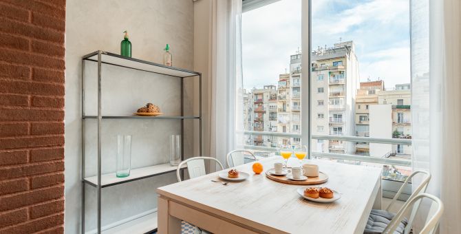  apartment barcelona eixample comedor