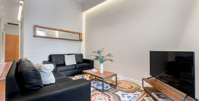  apartment barcelona eixample salón
