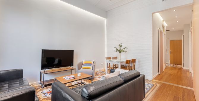  apartment barcelona eixample salón